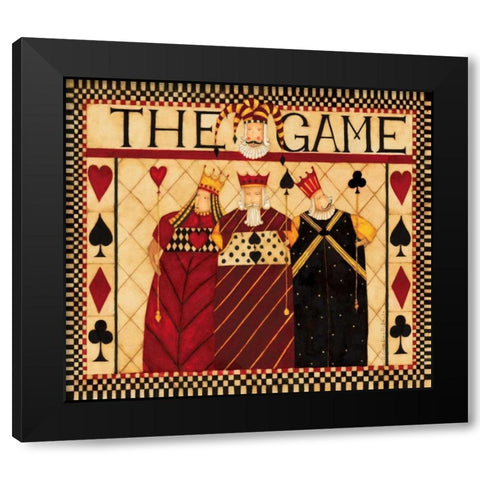 The Game Black Modern Wood Framed Art Print by DiPaolo, Dan