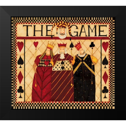 The Game Black Modern Wood Framed Art Print by DiPaolo, Dan