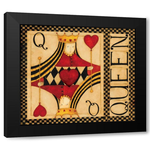 Queen Black Modern Wood Framed Art Print by DiPaolo, Dan