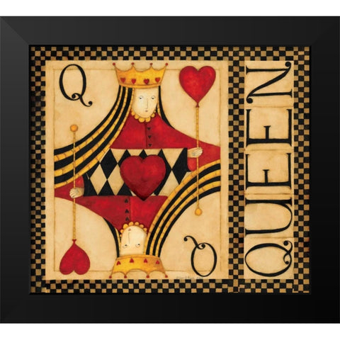 Queen Black Modern Wood Framed Art Print by DiPaolo, Dan