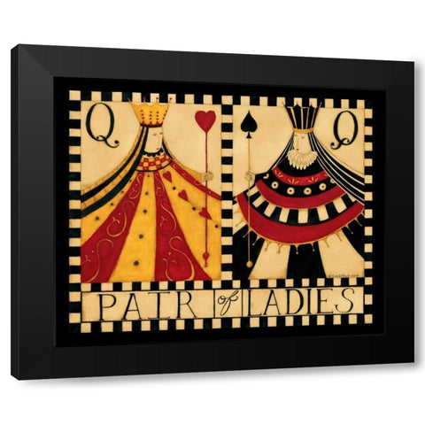 Queens Black Modern Wood Framed Art Print by DiPaolo, Dan