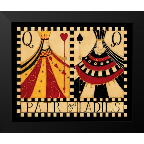 Queens Black Modern Wood Framed Art Print by DiPaolo, Dan
