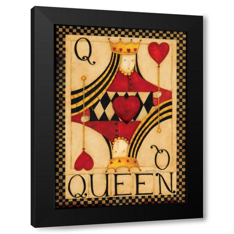 Q Black Modern Wood Framed Art Print by DiPaolo, Dan
