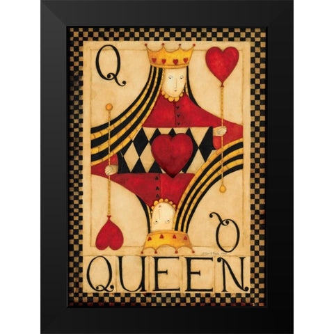 Q Black Modern Wood Framed Art Print by DiPaolo, Dan