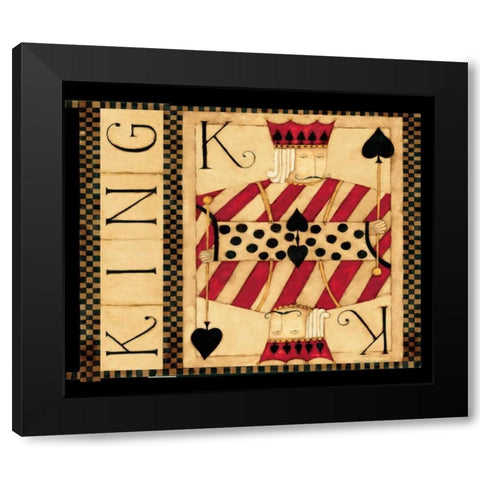 K Black Modern Wood Framed Art Print by DiPaolo, Dan