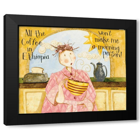 Laugh Out Loud Black Modern Wood Framed Art Print with Double Matting by DiPaolo, Dan