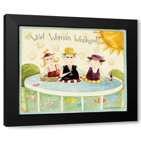 Club Black Modern Wood Framed Art Print with Double Matting by DiPaolo, Dan