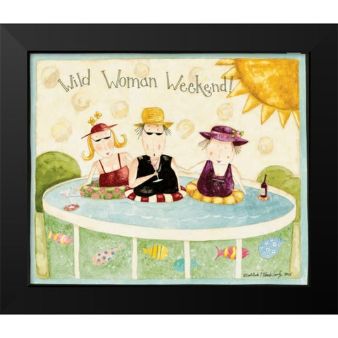 Club Black Modern Wood Framed Art Print by DiPaolo, Dan