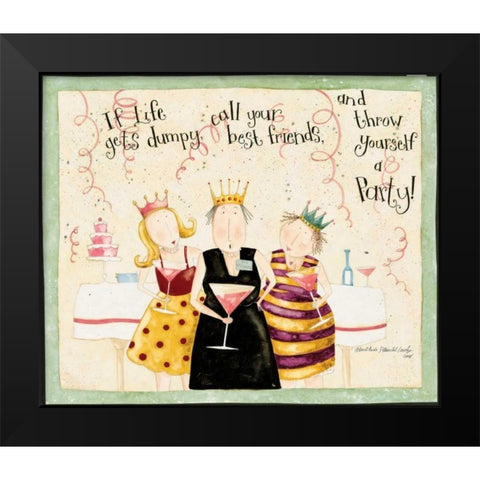 Look At Us Black Modern Wood Framed Art Print by DiPaolo, Dan