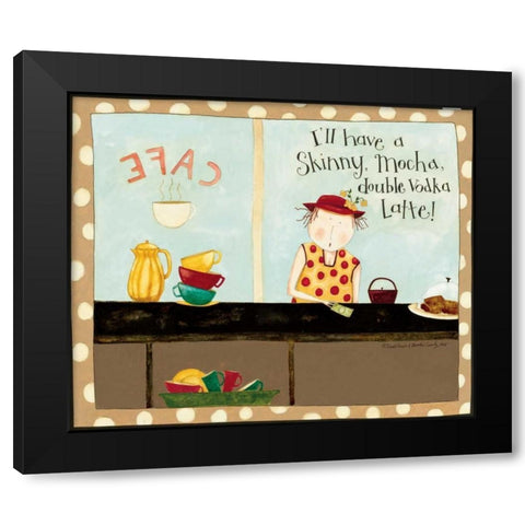 Only Me Black Modern Wood Framed Art Print by DiPaolo, Dan