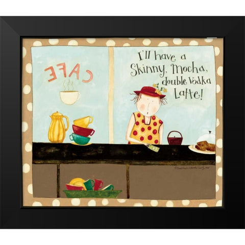 Only Me Black Modern Wood Framed Art Print by DiPaolo, Dan