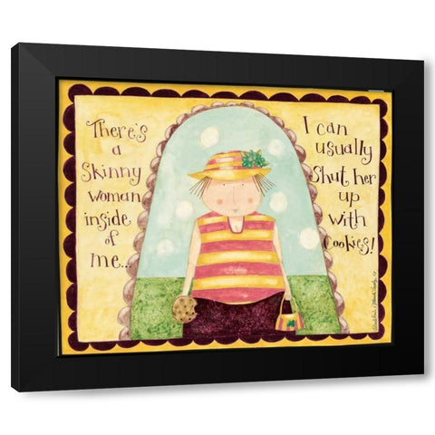 Cookie Power Black Modern Wood Framed Art Print by DiPaolo, Dan