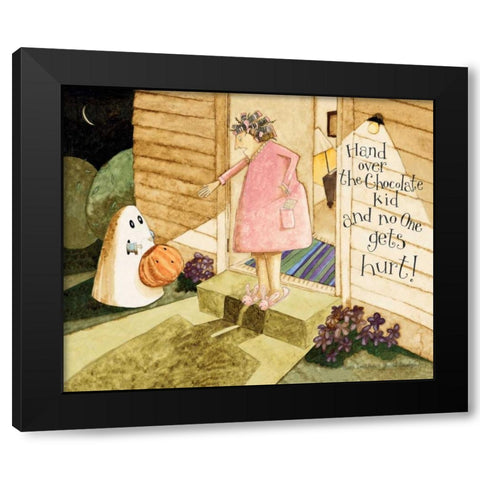 Sorry Black Modern Wood Framed Art Print by DiPaolo, Dan