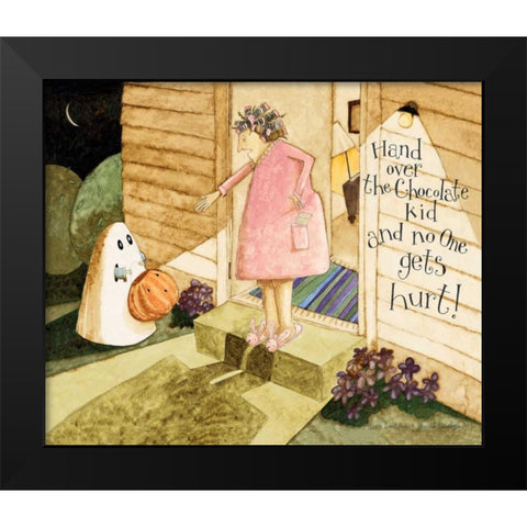 Sorry Black Modern Wood Framed Art Print by DiPaolo, Dan