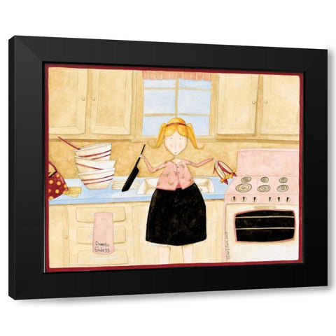 Anyone Black Modern Wood Framed Art Print by DiPaolo, Dan
