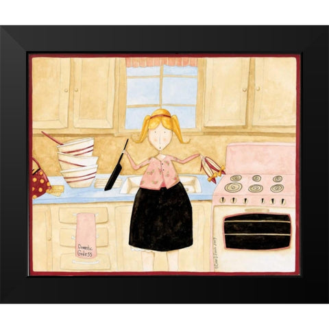 Anyone Black Modern Wood Framed Art Print by DiPaolo, Dan