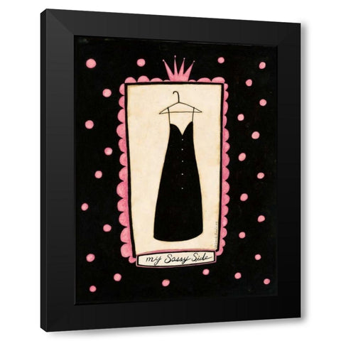 Dress Black Modern Wood Framed Art Print with Double Matting by DiPaolo, Dan