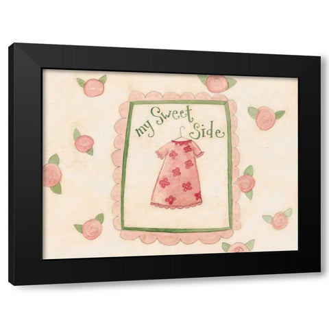 Sides Black Modern Wood Framed Art Print by DiPaolo, Dan