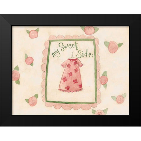 Sides Black Modern Wood Framed Art Print by DiPaolo, Dan