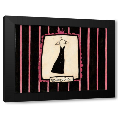 Skinny Dress Black Modern Wood Framed Art Print with Double Matting by DiPaolo, Dan