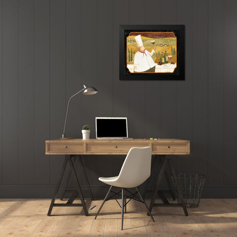 Wine Country Black Modern Wood Framed Art Print by DiPaolo, Dan