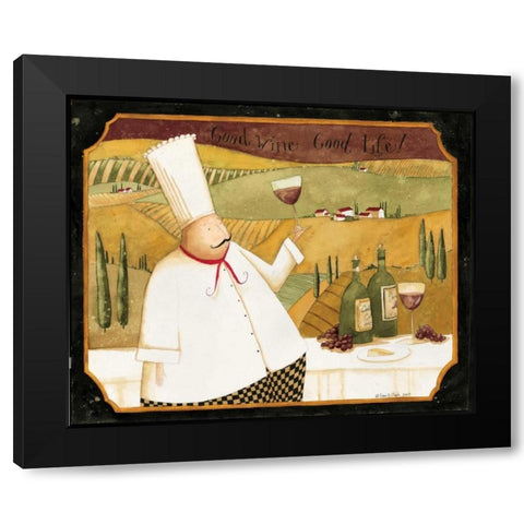 Wine Country Black Modern Wood Framed Art Print by DiPaolo, Dan