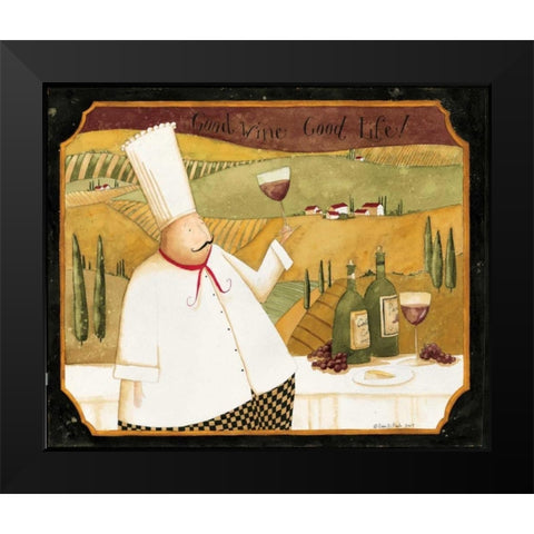 Wine Country Black Modern Wood Framed Art Print by DiPaolo, Dan