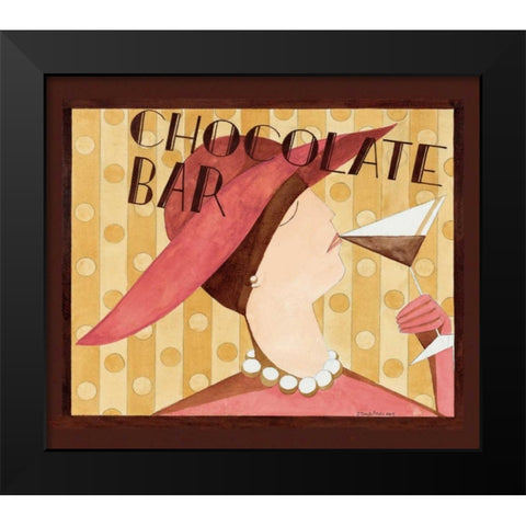 Bar Black Modern Wood Framed Art Print by DiPaolo, Dan
