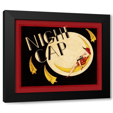 Night Cap Black Modern Wood Framed Art Print by DiPaolo, Dan