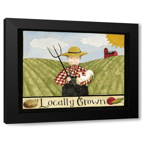 Locally Black Modern Wood Framed Art Print by DiPaolo, Dan