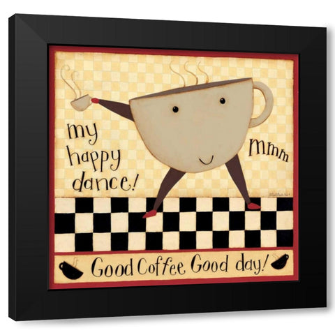 Happy Dance Black Modern Wood Framed Art Print with Double Matting by DiPaolo, Dan