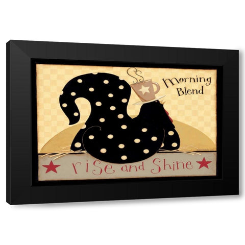 Morning Blend Black Modern Wood Framed Art Print with Double Matting by DiPaolo, Dan