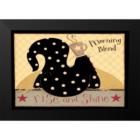 Morning Blend Black Modern Wood Framed Art Print by DiPaolo, Dan