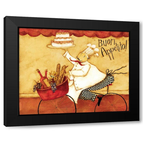 Biking Black Modern Wood Framed Art Print by DiPaolo, Dan