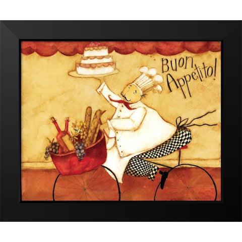 Biking Black Modern Wood Framed Art Print by DiPaolo, Dan