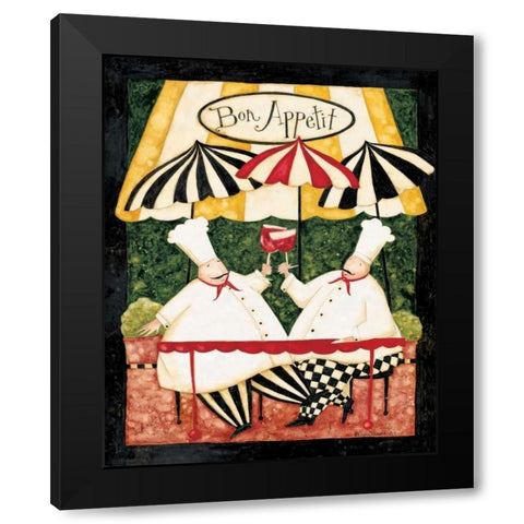 Bon Apetite Black Modern Wood Framed Art Print with Double Matting by DiPaolo, Dan