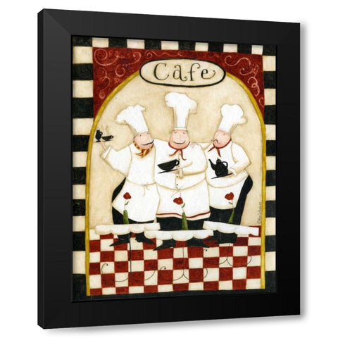 Cafe Black Modern Wood Framed Art Print by DiPaolo, Dan