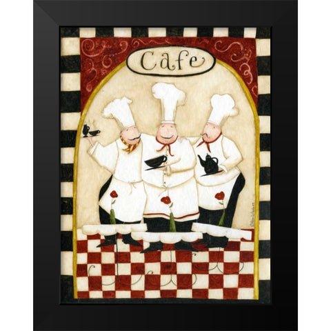 Cafe Black Modern Wood Framed Art Print by DiPaolo, Dan