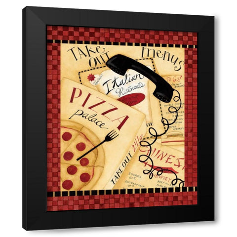 Take Out Black Modern Wood Framed Art Print with Double Matting by DiPaolo, Dan