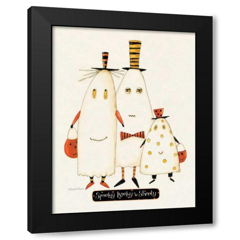 Ghost Family Black Modern Wood Framed Art Print with Double Matting by DiPaolo, Dan