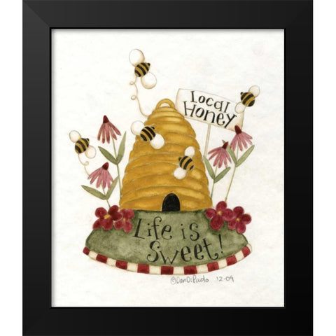 Honey Black Modern Wood Framed Art Print by DiPaolo, Dan