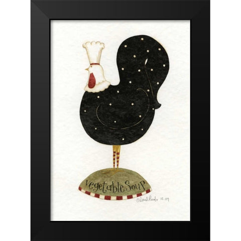 Veggie Soup Black Modern Wood Framed Art Print by DiPaolo, Dan