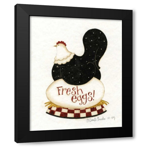 Fresh Black Modern Wood Framed Art Print with Double Matting by DiPaolo, Dan
