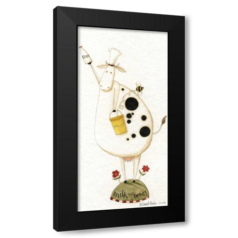 Milk Black Modern Wood Framed Art Print with Double Matting by DiPaolo, Dan