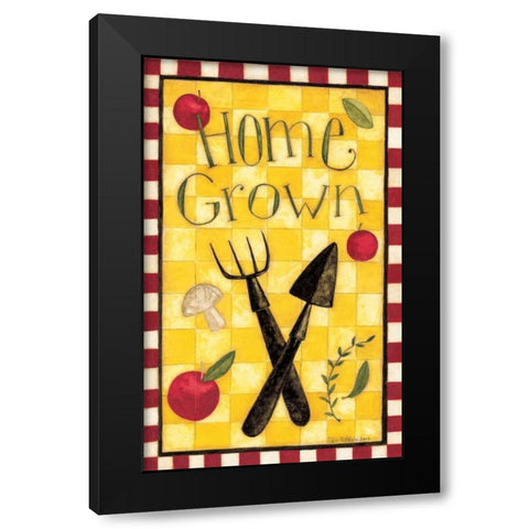 Home Grown Black Modern Wood Framed Art Print by DiPaolo, Dan