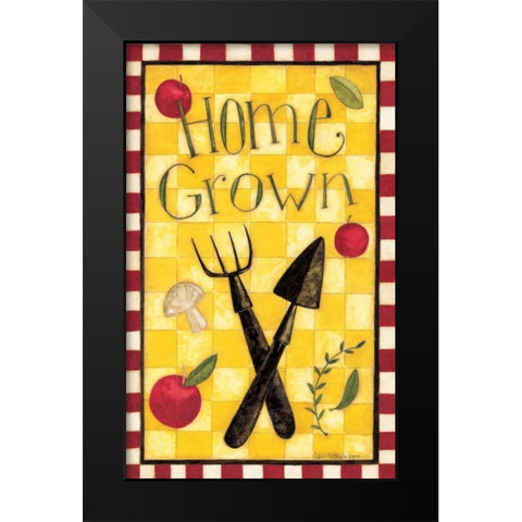 Home Grown Black Modern Wood Framed Art Print by DiPaolo, Dan