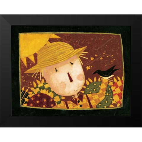 October Black Modern Wood Framed Art Print by DiPaolo, Dan
