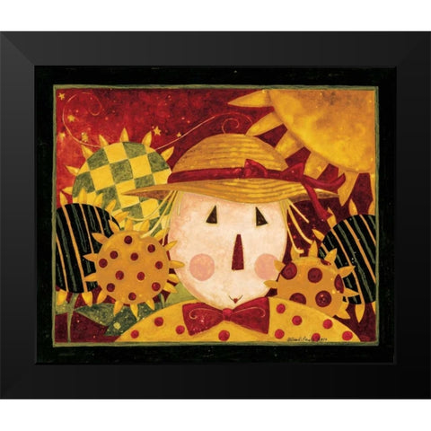Scarecrow Black Modern Wood Framed Art Print by DiPaolo, Dan