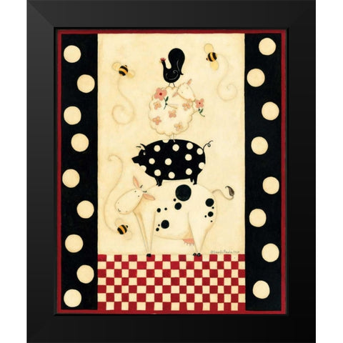 Up Top Black Modern Wood Framed Art Print by DiPaolo, Dan