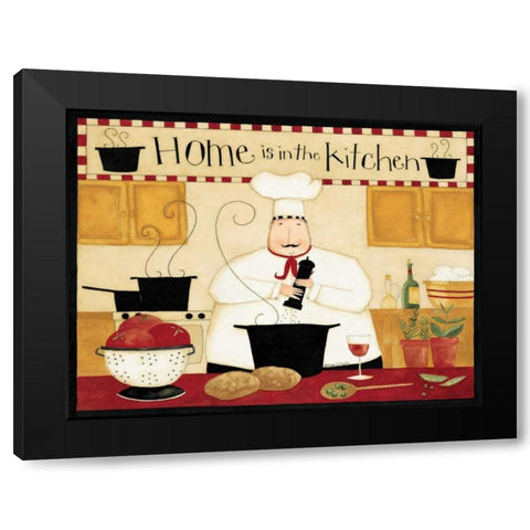 Home Kitchen Black Modern Wood Framed Art Print by DiPaolo, Dan